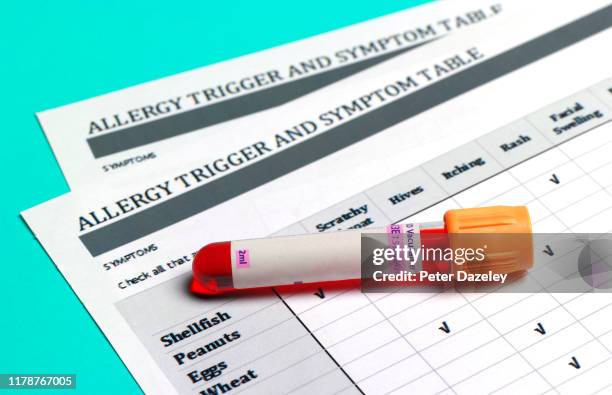 allergy testing - allergies stock pictures, royalty-free photos & images