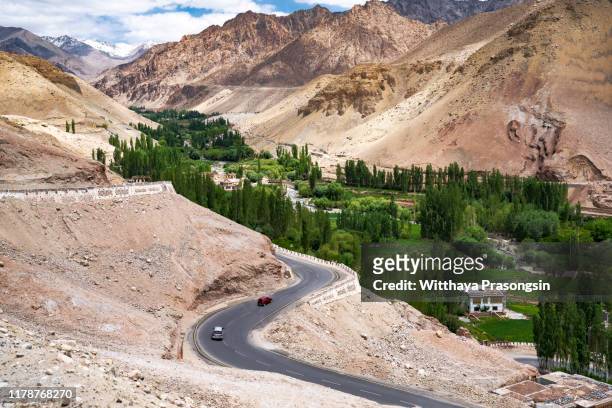 landscape of mountain around leh distric, ladakh, india - nubra valley stock pictures, royalty-free photos & images