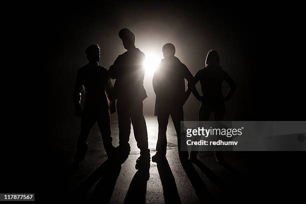 gang in the shadows - threats bildbanksfoton och bilder