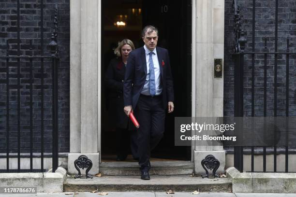 Julian Smith, U.K. Northern Ireland secretary, departs following a meeting of cabinet ministers in number 10 Downing Street in London, U.K., on...