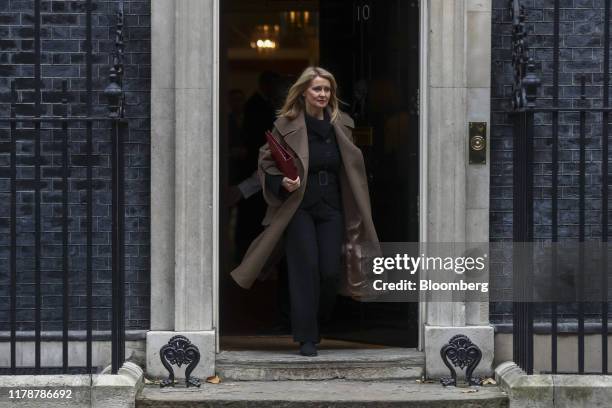 Esther McVey, U.K. Home minister, departs following a meeting of cabinet ministers in number 10 Downing Street in London, U.K., on Tuesday, Oct. 29,...