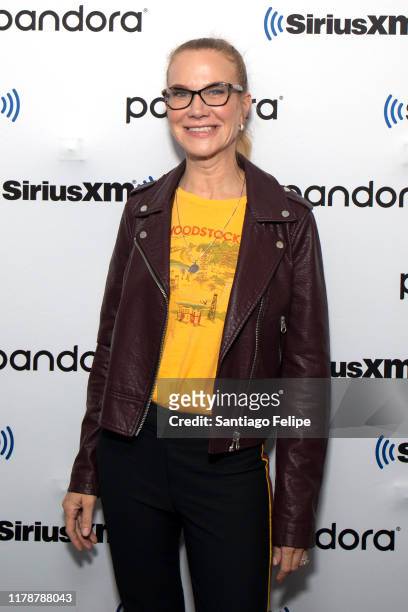 Jeannie Gaffigan visits SiriusXM Studios on October 03, 2019 in New York City.