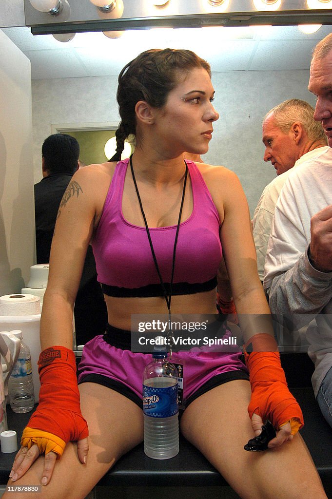 Model Boxing Boxing action during Perfect 10 Magazine Model Boxing at The Grand ...