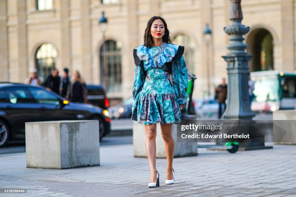 Street Style : Paris Fashion Week - Womenswear Spring Summer 2020 : Day Nine