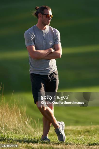 Gareth Bale during Day One of the Open de Espana at Club de Campo Villa de Madrid on October 03, 2019 in Madrid, Spain.