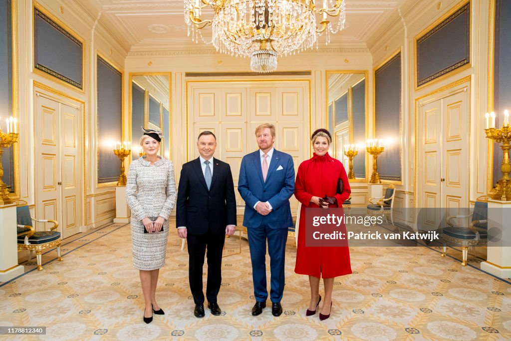 King Willem-Alexander and Queen Maxima receive President of Poland for an official visit in The Hague