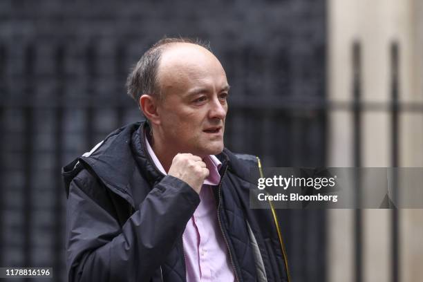 Dominic Cummings, special adviser to U.K. Prime Minister Boris Johnson, walks along Downing Street in London, U.K., on Tuesday, Oct. 29, 2019. U.K....