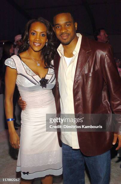 Vivica A. Fox and Larenz Tate during TEN - GM Rocks Award Season With Cars, Stars and Fashion - Inside at Sunset and Vine in Hollywood, California,...