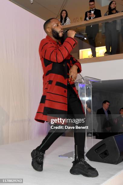 Arlo performs The Evening Standard Progress 1000 Gala at the Design Museum on October 03, 2019 in London, England.
