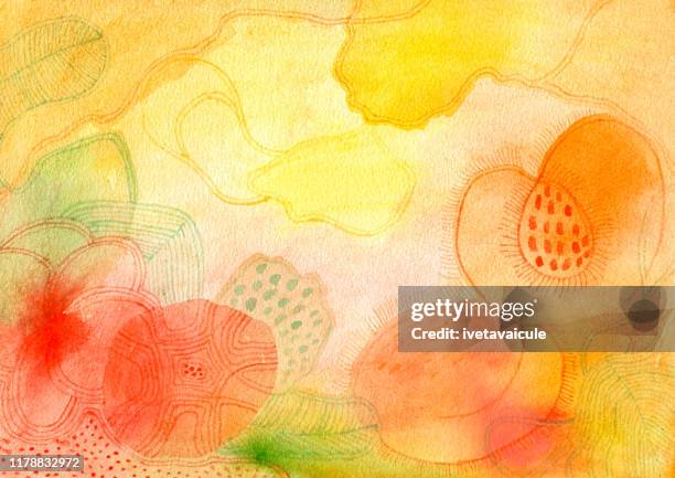 peach and rose flavoured water - passion fruit flower images stock illustrations