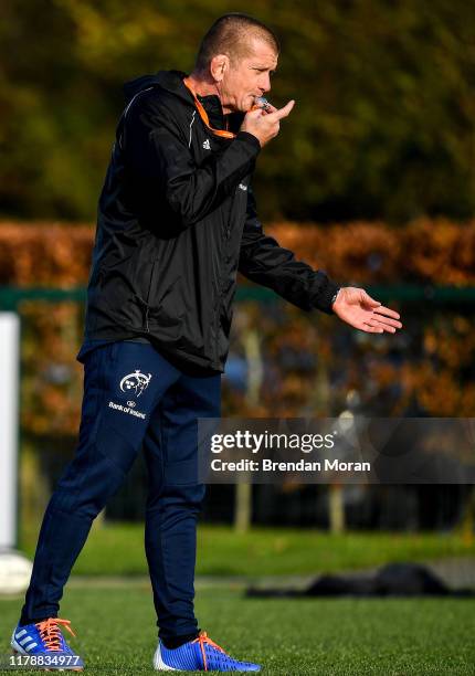 Limerick , Ireland - 29 October 2019; New Munster forwards coach Graham Rowntree during Munster Rugby squad training at University of Limerick in...