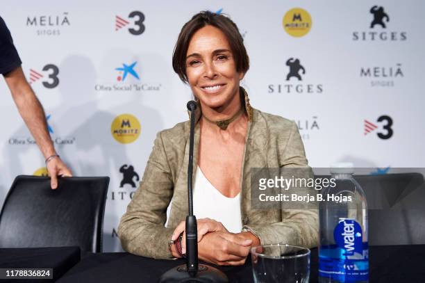 Actress Lydia Bosch attends a press conference of short film 'Reality' during the Sitges Film Festival on October 03, 2019 in Sitges, Spain.