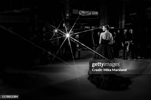 Thomasin Harcourt Mckenzie attends "The King" UK Premiere during the 63rd BFI London Film Festival at Odeon Luxe Leicester Square on October 03, 2019...