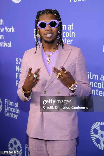 Trinidad James attends the "Uncut Gems" premiere during the 57th New York Film Festival at Alice Tully Hall, Lincoln Center on October 03, 2019 in...