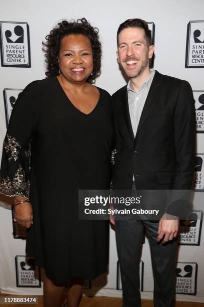 Aisha DeHaas and Jeff Cubeta attend Single Parent Resource Center's 2019 Fall Fete at Cosmopolitan Club on October 03, 2019 in New York City.