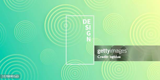abstract gradient background with green circles - green orange background stock illustrations