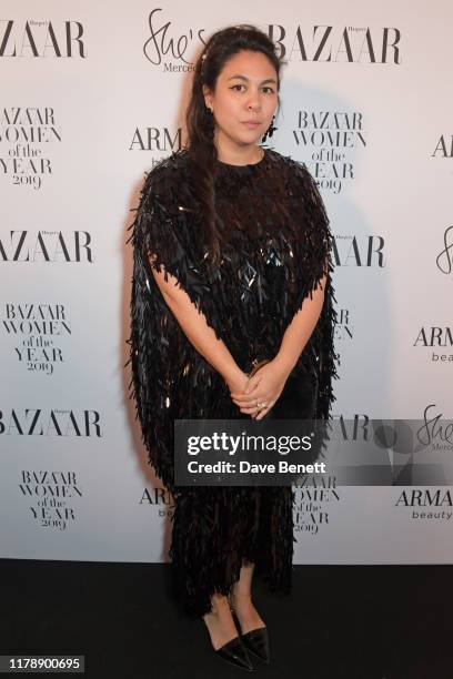 Simone Rocha attends the Harper's Bazaar Women of the Year Awards 2019, in partnership with Armani Beauty, at Claridge's Hotel on October 29, 2019 in...