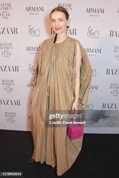 Roksanda Ilincic attends the Harper's Bazaar Women of the Year Awards 2019, in partnership with Armani Beauty, at Claridge's Hotel on October 29,...