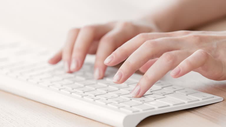 Typing Y Computer Typing On Pc Keyboard Videos and HD Footage - Getty Images
