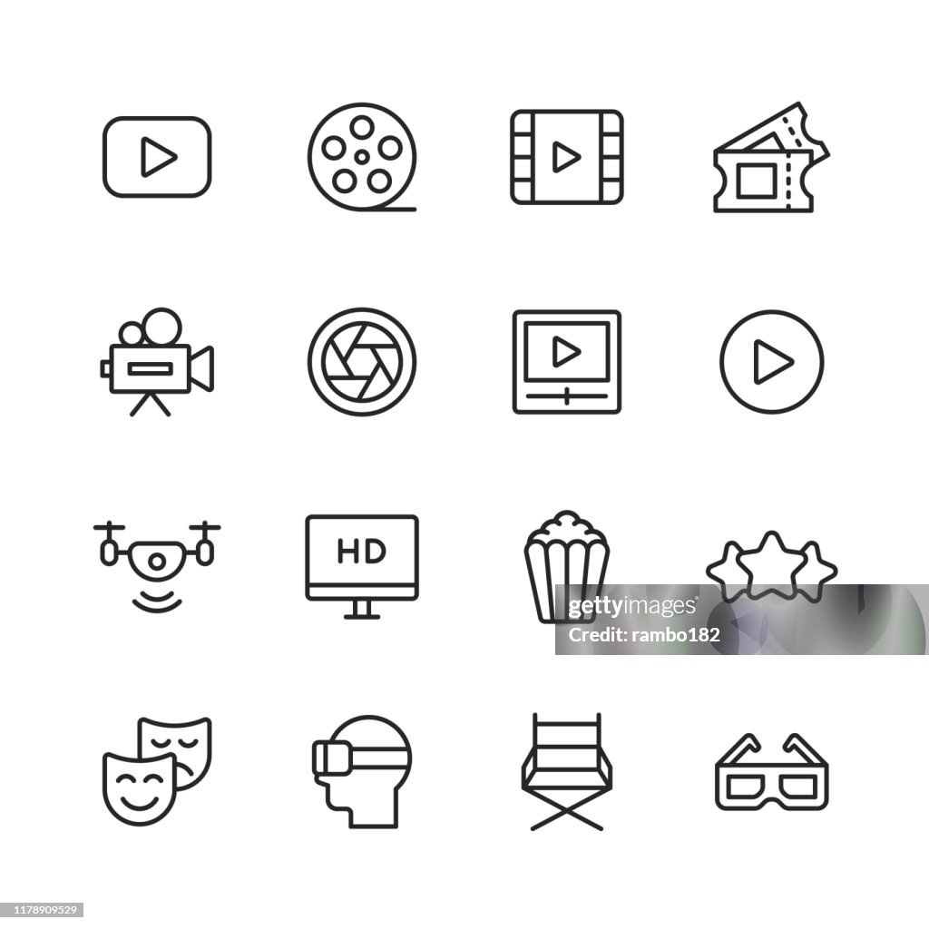 ---Lijn pictogrammen. Bewerkbare lijn. Pixel perfect. Voor mobiel en Internet. Bevat pictogrammen zoals---.