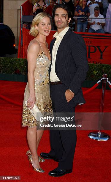 Christina Applegate and Johnathon Schaech during 2004 ESPY Awards - Arrivals at Kodak Theatre in Hollywood, California, United States.