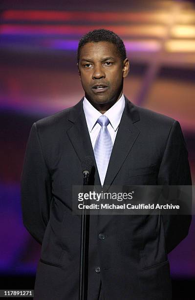 Denzel Washington presents the Arthur Ashe Award during 2004 ESPY Awards - Show at Kodak Theatre in Hollywood, California, United States.