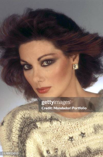 French-born Italian actress Edwige Fenech posing. 1983