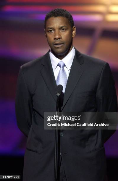 Denzel Washington presents the Arthur Ashe Award during 2004 ESPY Awards - Show at Kodak Theatre in Hollywood, California, United States.