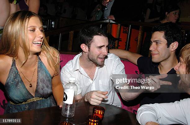 Maria Sharapova and Maroon 5 during Maria Sharapovas 18th Birthday Party Sponsored by Motorola at Hiro Ballroom in New York City, New York, United...