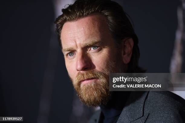 Scottish actor Ewan McGregor attends the US premiere of Warner Bros. Pictures' "Doctor Sleep" in Los Angeles on October 29, 2019.