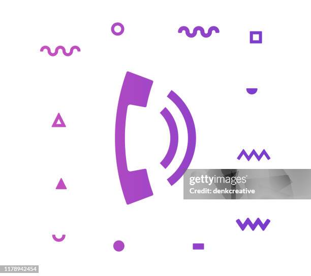 telephone vector icon line illustration - executive assistant stock illustrations