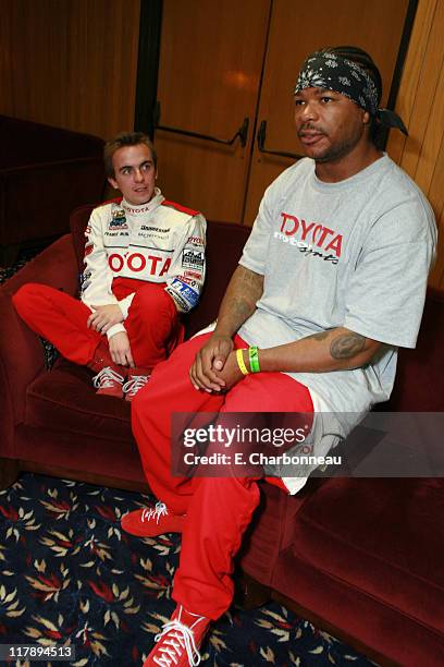 Frankie Muniz and Xzibit during People Magazine Presents the "PEOPLE Pole Award" to Top Qualifier of Toyota Pro/Celebrity Race at 32nd Annual Toyota...