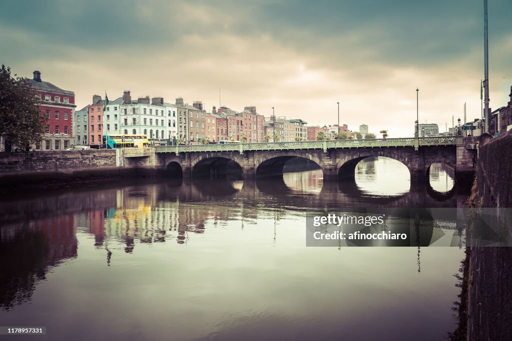 O'Connell Bridge over River Liffey, Dublin, Ireland
