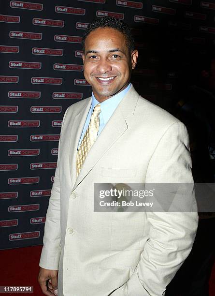 Roberto Clemente Jr. During Stuff Magazine XPO and MLB.com All Star Weekend at Hyatt Regency in Houston, Texas, United States.