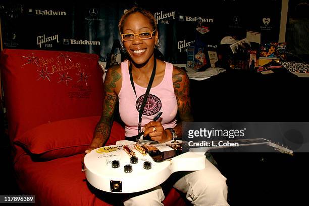 Debra Wilson during Gibson/Baldwin Presents "Night at the Net" To Benefit MusiCares Foundation - Green Room at UCLA in Los Angeles, California,...