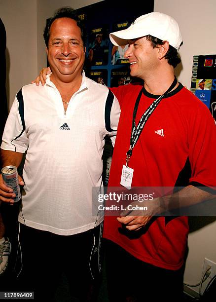 Jon Lovitz and Pauly Shore during Gibson/Baldwin Presents "Night at the Net" To Benefit MusiCares Foundation - Green Room at UCLA in Los Angeles,...