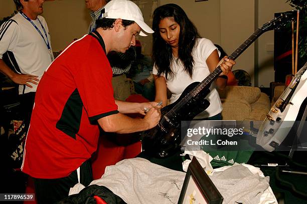 Pauly Shore during Gibson/Baldwin Presents "Night at the Net" To Benefit MusiCares Foundation - Green Room at UCLA in Los Angeles, California, United...