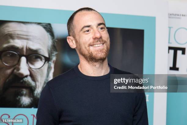 Italian actor Elio Germano attends the photocall of Io Sono Tempesta movie, at Anteo Palazzo del Cinema. Milan, April 9th 2018