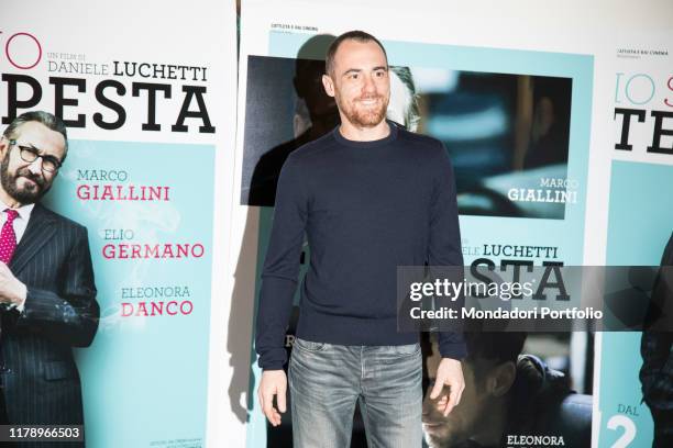 Italian actor Elio Germano attends the photocall of Io Sono Tempesta movie, at Anteo Palazzo del Cinema. Milan, April 9th 2018