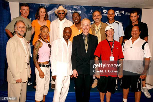 Alan Thick, Pam Shriver, Jimmy Jam, Randy Jackson, Les Bider, James Blake and Gavin Rossdale; Neil Portnow, Debra Wilson, Kem, Henry Juszkiewicz,...