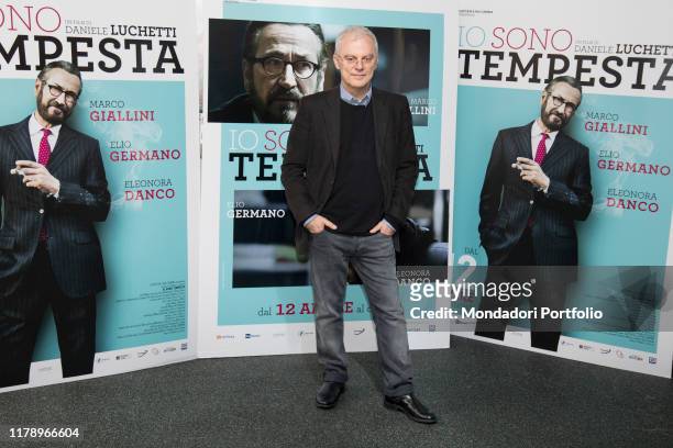 Italian film maker Daniele Luchetti attends the photocall of Io Sono Tempesta movie, at Anteo Palazzo del Cinema. Milan, April 9th 2018