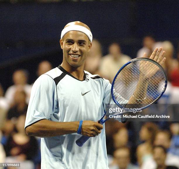 James Blake during Gibson/Baldwin Presents Night at the Net To Benefit MusiCares Foundation - Celebrity Tennis at UCLA in Los Angeles, CA, United...