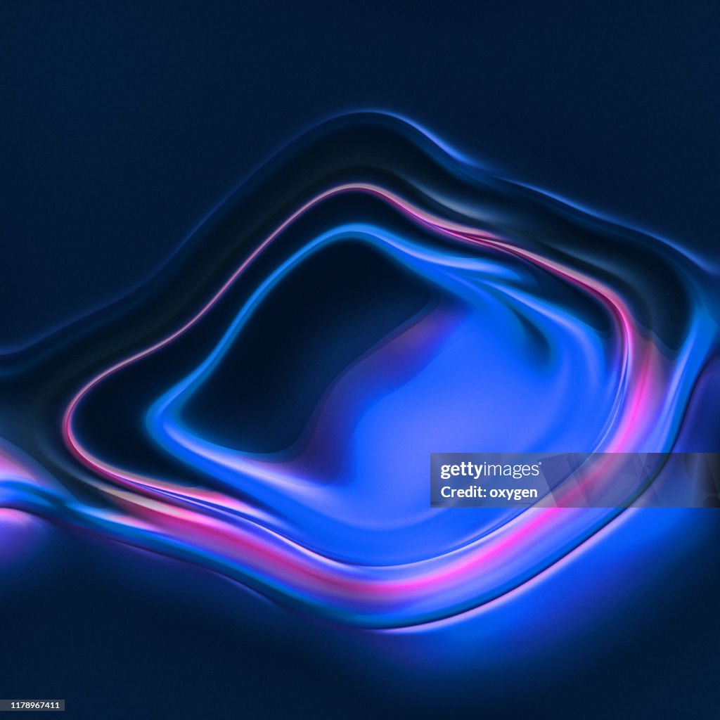 Abstract Dark Blue Pink Wave Flowing dynamic Background