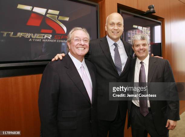 Jpg Wayne Pace, Cal Ripken, Jr. And David Levy, President of Turner Sports