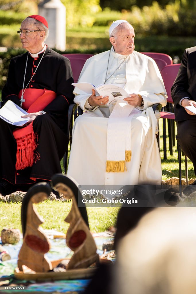 Pope Francis Celebrates The Feast Of St. Francis At The Vatican Gardens