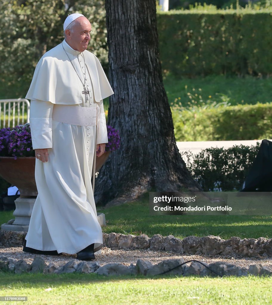 Pope Francis at the Vatican Gardens