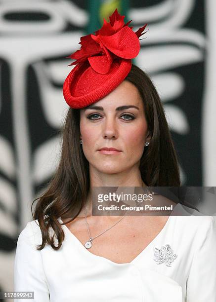 Catherine, Duchess of Cambridge visit the Canadian Museum of Civilization to attend a citizenship ceremony on July 1, 2011 in Gatineau, Canada.