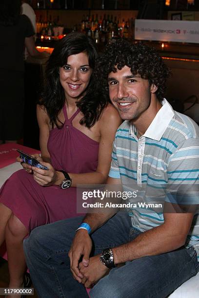 Jenna Morasca and Ethan Zohn during 2006 MTV Video Music Awards - T-Mobile Sidekick 3 at the Polaroid Lounge and Gifting Suite at Marquee - Day 2 at...