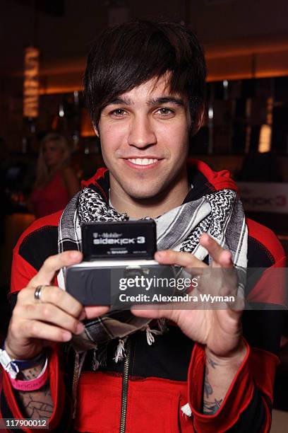 Pete Wentz of Fall Out Boys at T Mobile during 2006 MTV Video Music Awards - T-Mobile Sidekick 3 at the Polaroid Lounge and Gifting Suite at Marquee...