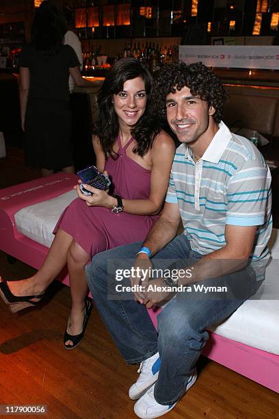 Jenna Morasca and Ethan Zohn during 2006 MTV Video Music Awards - T-Mobile Sidekick 3 at the Polaroid Lounge and Gifting Suite at Marquee - Day 2 at...